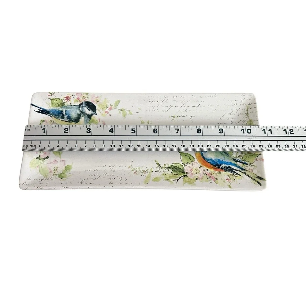 Certified International Spring Meadow Tray Bluebird Figural Salt Pepper‎ Shakers